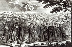 Gravure satirique représentant la Bulle 